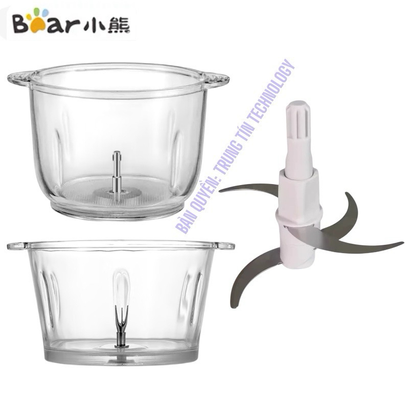 GLASS JAR of Bear เครื่องบดเนื้อ QSJ-C03B1 QSJ-U03B5 QSJ-B02Q1 QSJ-D03A8 QSJ-E03K6 D03W5 2L - 300W -