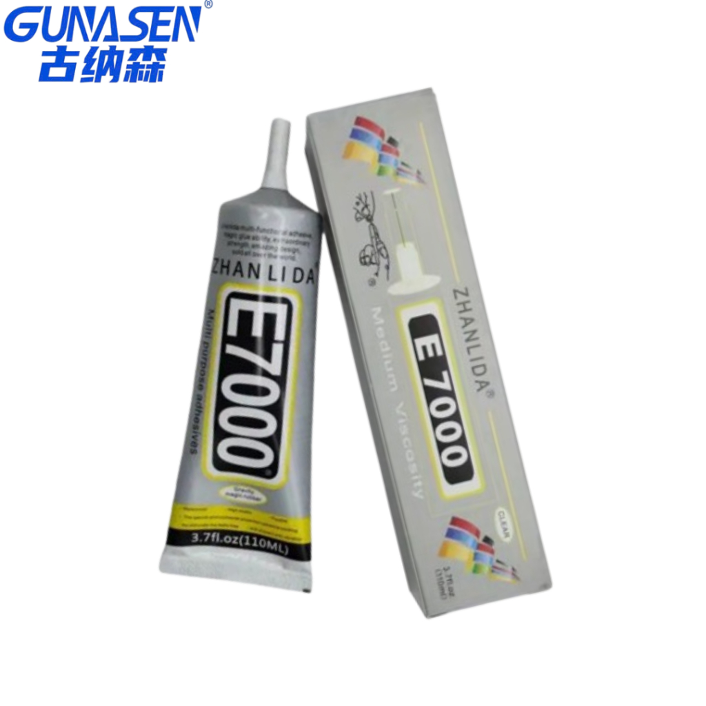 Zhanlida DIY กาวอเนกประสงค์ตกแต่งโปร่งใส E7000 สําหรับผ้า, Rhinestone, เครื่องประดับ, ของเล่นตุ๊กตา,