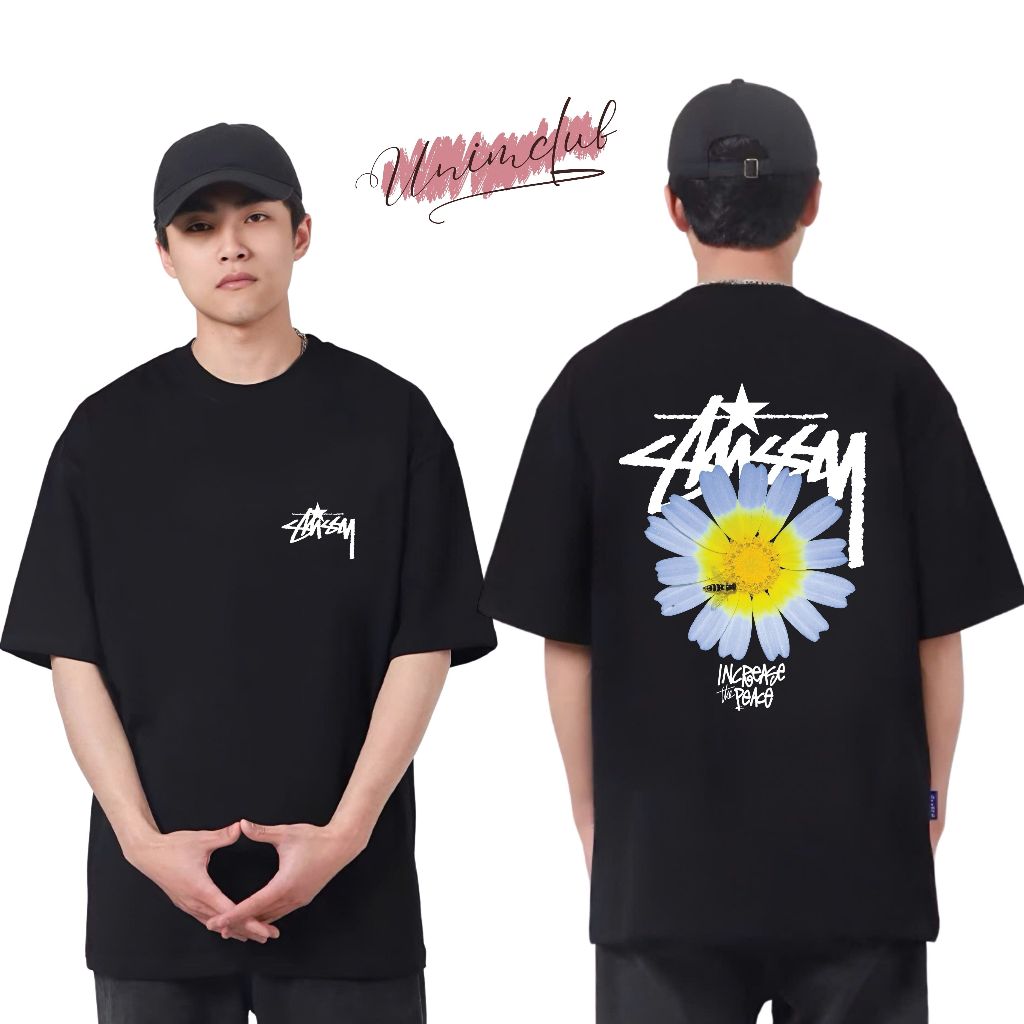 Stussy เสื้อยืด Unisex ผ้าคอตตอนคุณภาพสูง เท่ๆ นุ่ม เนียน ยืด 2-Way รุ่นใหม่ 2025 STS