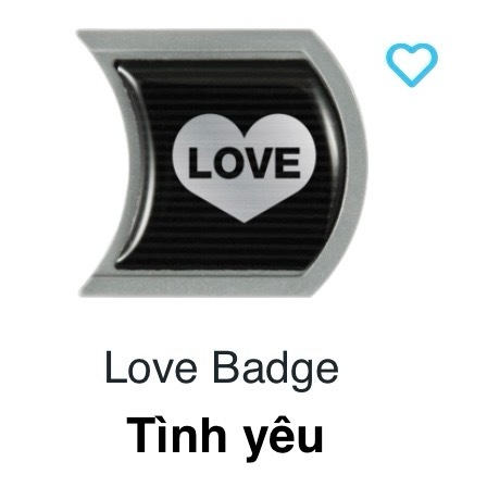 ป้าย Subaru Love - สติ๊กเกอร์ Subaru