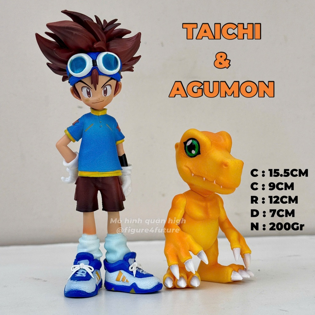 Digimon Taichi และ Agumon รุ่นสูง 15.5 ซม. - สวยสุดๆ Taichi digimon และ Agumon รุ่น สูง 9 ซม.