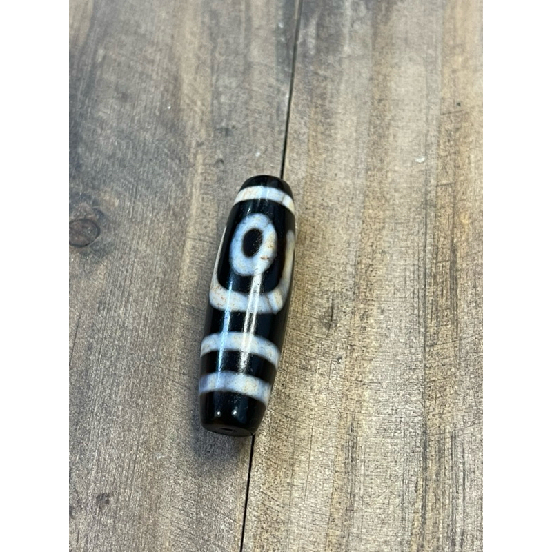 SA ชาดสองตาทิเบต Dzi ขนาด 42*12mm