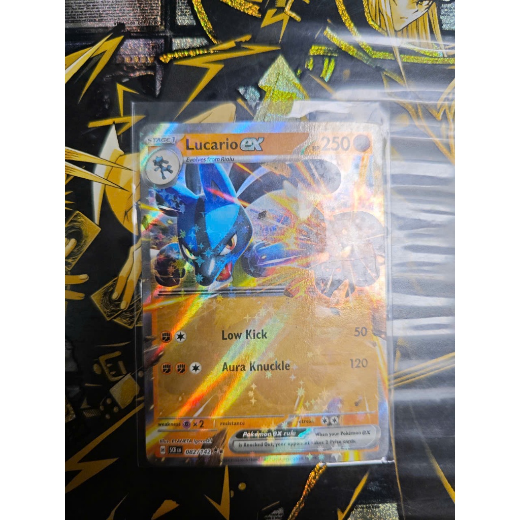 การ์ดโปเกมอน - TCG - Lucario ex (082/142) [Scarlet & Violet: Stellar Crown]