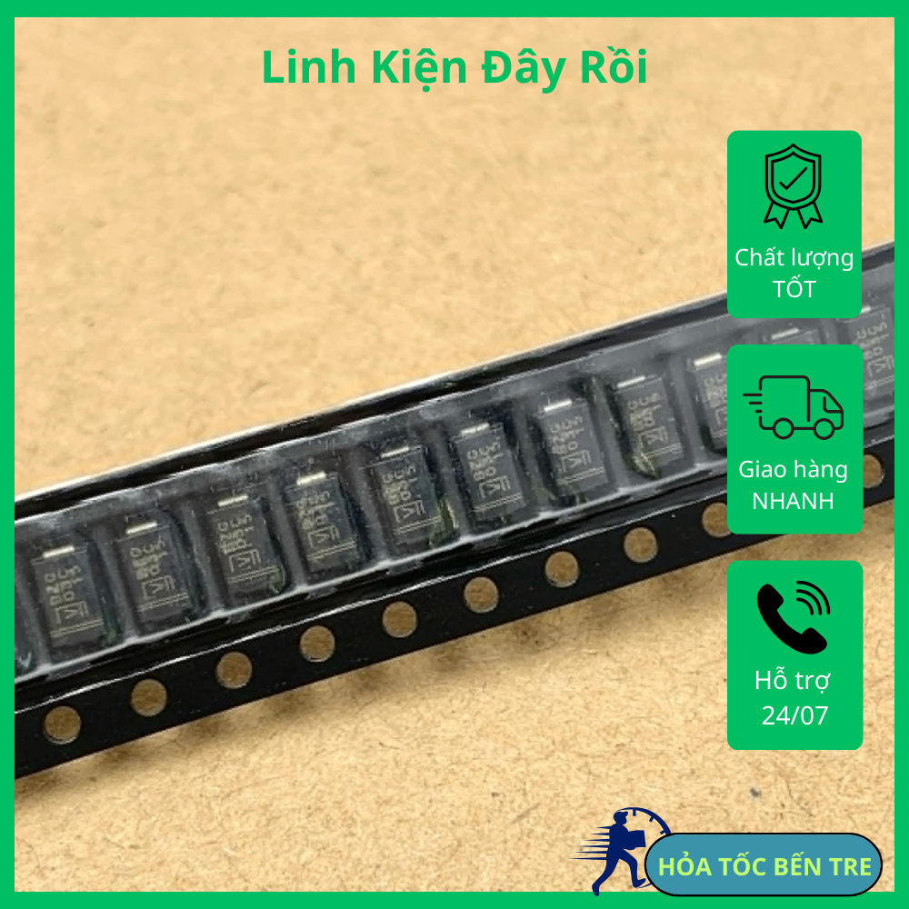 10 ชิ้น DIODE ZENER 3W 15V BZG03C15 DO-214AC