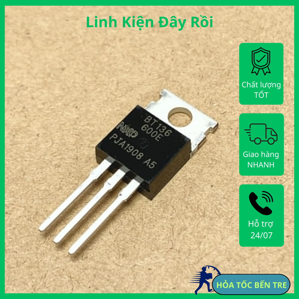 5 ชิ้น TRIAC BT136 600E BT136-600E 600V 4A TO-220