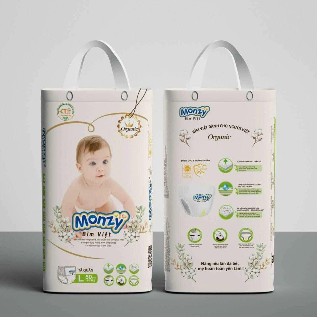 Monzy Premium Diaper Pants ทุกขนาดสําหรับเด็กทารก (M--5XL)