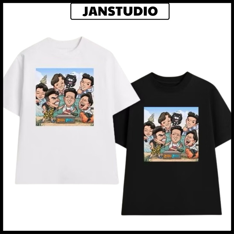 Chibi 2 DAYS 1 NIGHT Cast เสื้อยืดทรงหลวม Cool Form