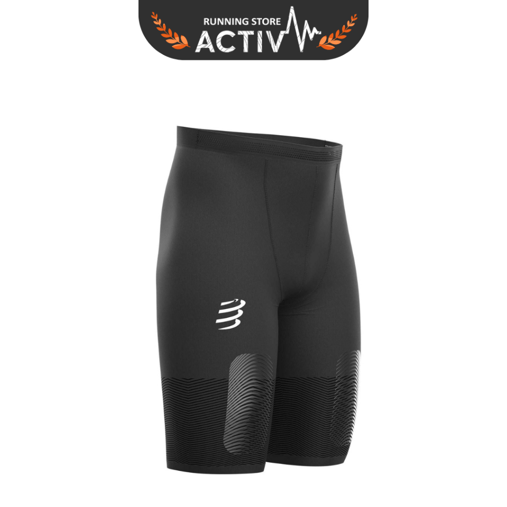 Mens Compressionport Trail Under Control Short - สีดํา - T2
