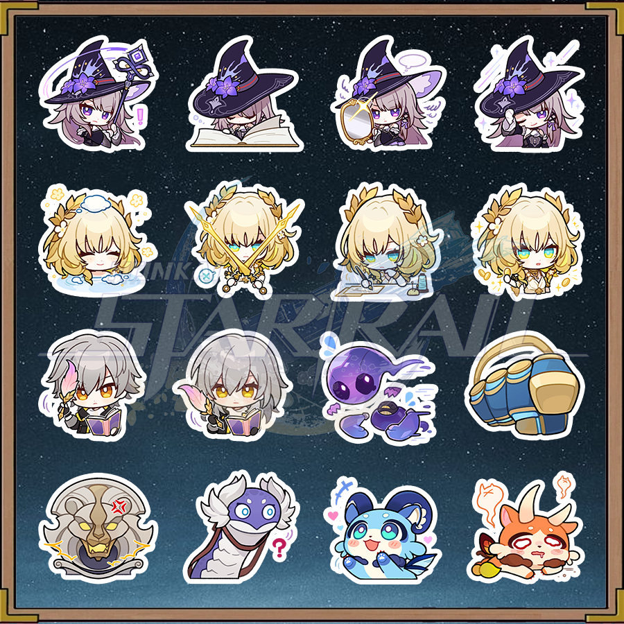 Honkai Star RailSet 16 ดวง Spirithief Bartholos, Aglaea, Caelus, Chimera, Drommas,. – HKSR020