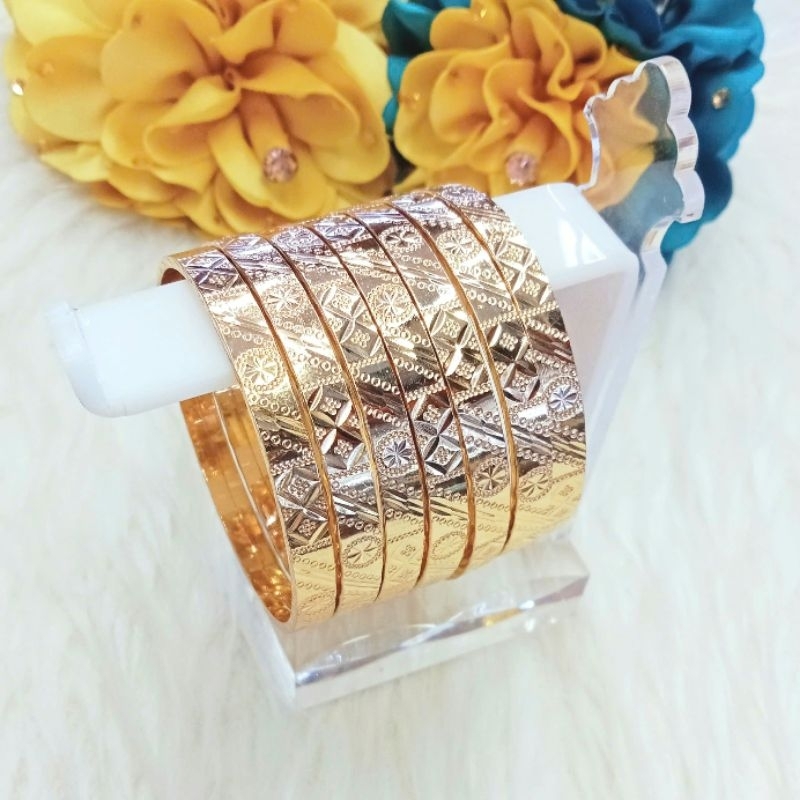 Ximen Brocade Ring 6 ถ้วยรุ่นใหม่สีแดงตะวันตกทองแดง 750