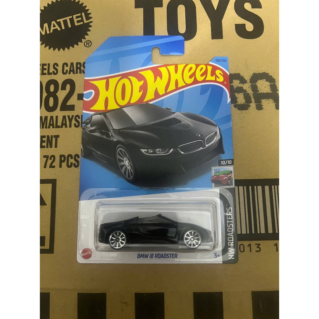LeHuong Diecast - Hot Wheels BMW i8 Roadster (สีดํา)