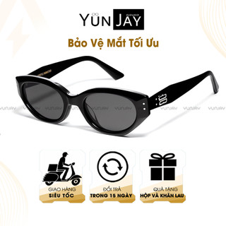 Kính Mát Thời Trang YUNJAY Phi Công Nam Nữ Phong Cách Mắt Mèo Hiện Đại Hottrend Chống Chói Khi Đi Xe