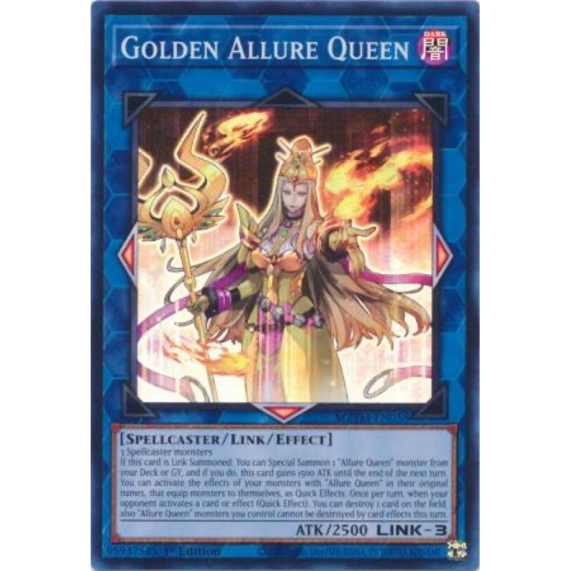 การ์ด yugioh ของแท้ Golden Allure Queen - MZTM-EN058 - Super Rare 1st Edition