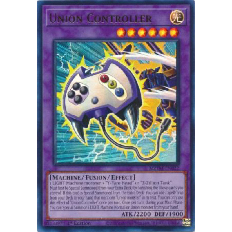 การ์ด yugioh ของแท้ Union Controller - MZTM-EN022 - Ultra Rare 1st Edition