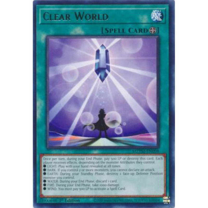 การ์ด yugioh ของแท้ Clear World - MZTM-EN098