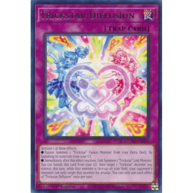 การ์ด yugioh ของแท้ Trickstar Diffusion - MZTM-EN030 - Rare 1st Edition
