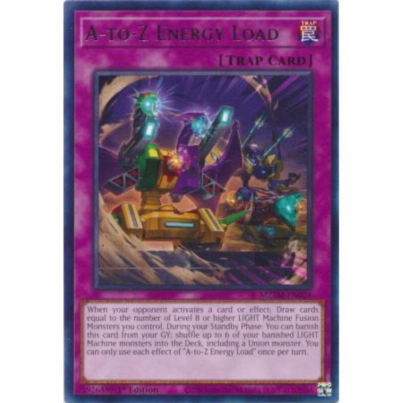 การ์ด yugioh ของแท้ A-to-Z Energy Load - MZTM-EN024 - Rare 1st Edition