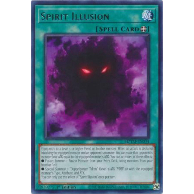 การ์ด yugioh ของแท้ Spirit Illusion - MZTM-EN034 - Rare 1st Edition