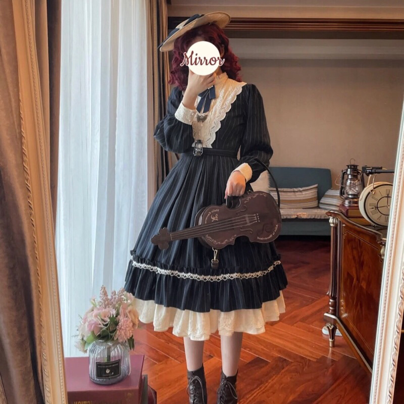 Op lolita dress classic European academia (พาส)