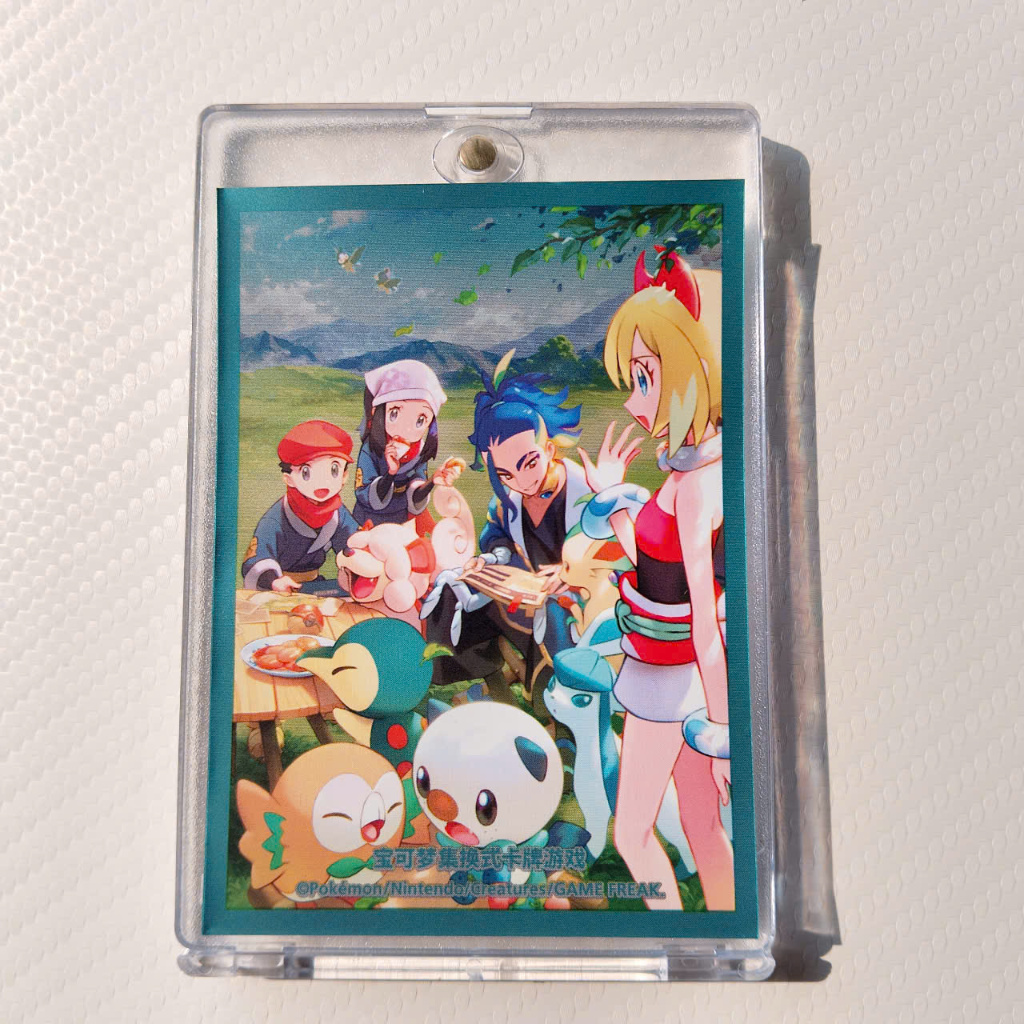 Combo 8 การ์ดครอบคลุม 65x90 มม.เทรนเนอร์ Adaman Full Art holo gold Pokemon การ์ดป้องกัน One Piece Di