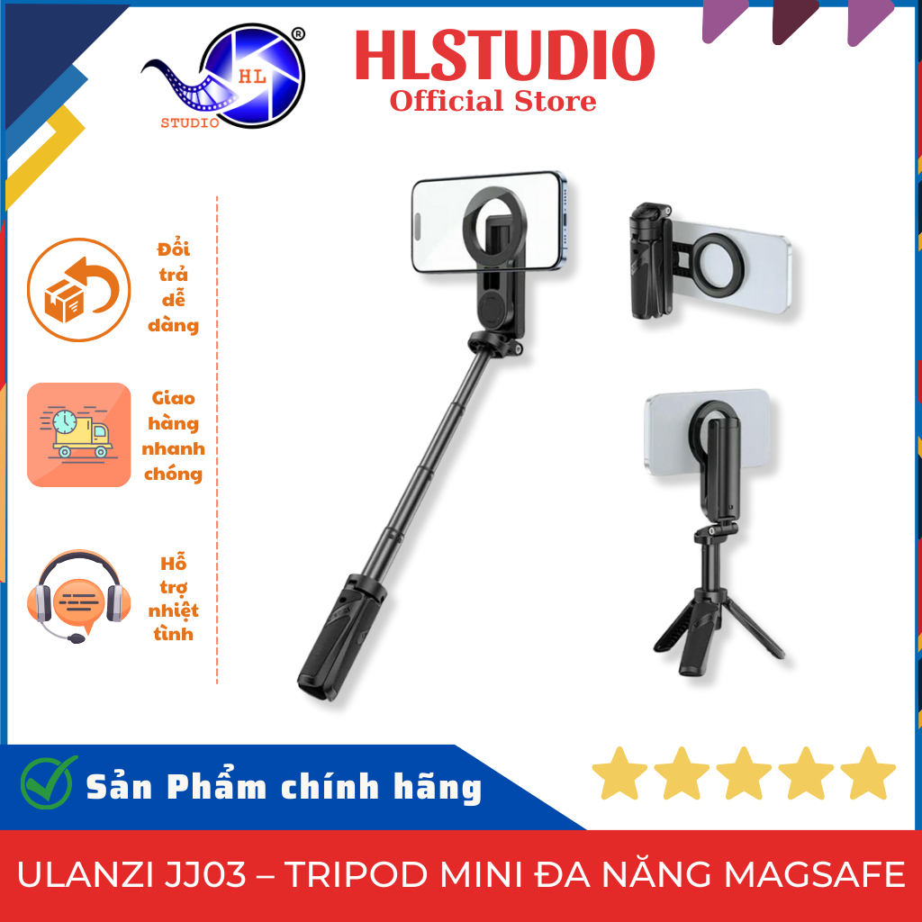 Ulanzi JJ03 – ขาตั้งกล้องขนาดเล็กมัลติฟังก์ชั่น Magsafe สําหรับโทรศัพท์ HL Studio