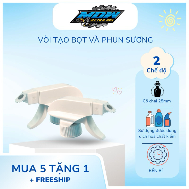 [เครื่องมือกําจัด] สเปรย์โฟมและ MIST NOZZLE - 2 โหมด - คอ NOZZLE 28 มม.