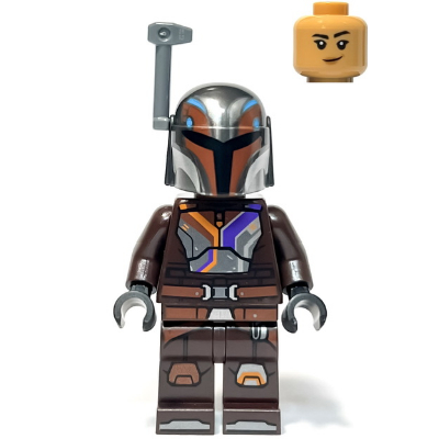 ของเล่นประกอบโมเดลตัวละคร Iego รุ่น SW1302: Sabine Wren - Dark Brown Armor, Helmet (SET 75362)