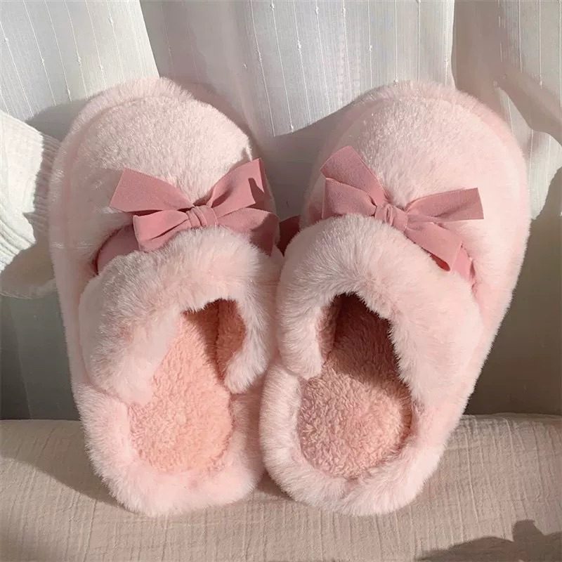 XIXITIAO รองเท้าแตะผ้าฝ้าย Miss Bow