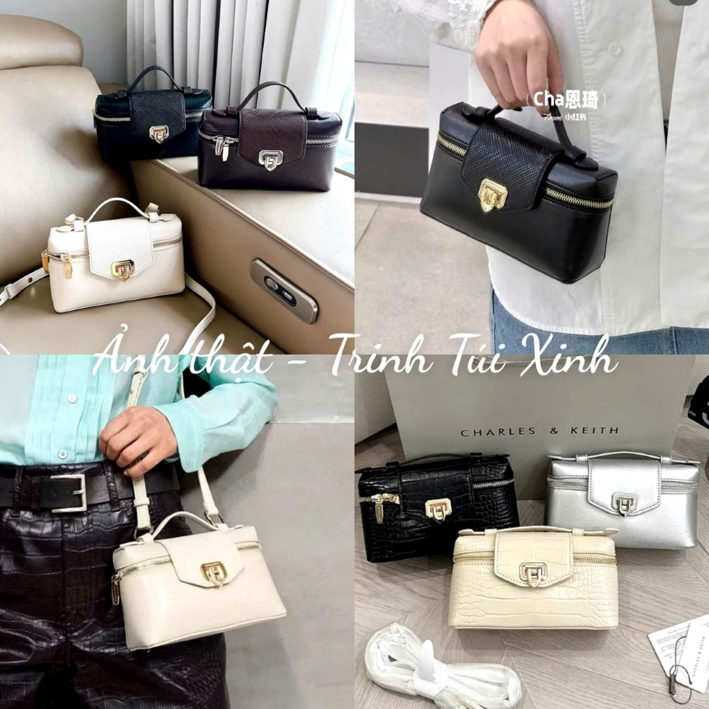 [ Express Sg ] กระเป๋า CK ใหม่พร้อมพนังหัวเข็มขัดแหลมและครอสบอดี้ ฟอร์มสวย 004 CK2-50782376-1