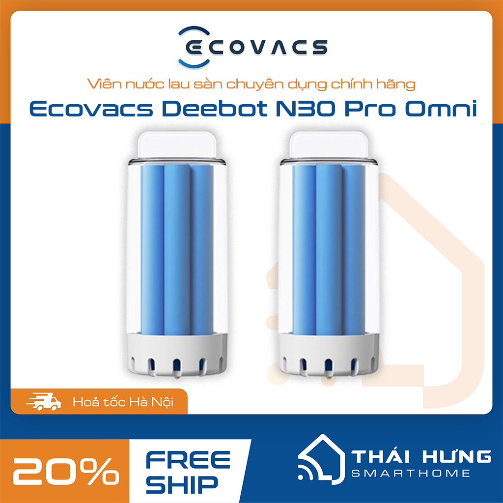 แคปซูลทําความสะอาดพื้นเฉพาะสําหรับหุ่นยนต์ดูดฝุ่น Ecovacs Deebot N30 Pro Omni ของแท้