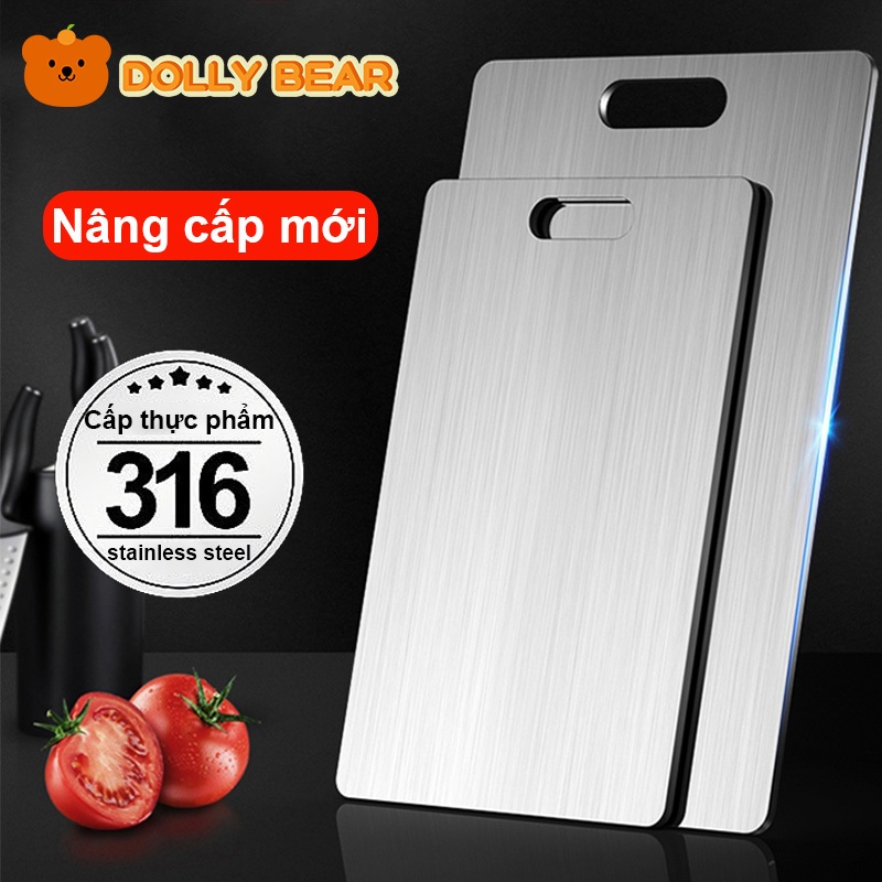 เขียงสแตนเลส 316 ที่อัปเกรดใหม่เพื่อทําความสะอาดได้ง่ายไม่มีรอยไม่มีเชื้อราเหมาะสําหรับห้องครัว