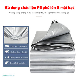 [Loại 1 Dày] Bạt Che Nắng Mưa Hàn Quốc 3 Lớp Chống Thấm - Có Viền May, Khoen Sẵn + Tặng Móc  A03