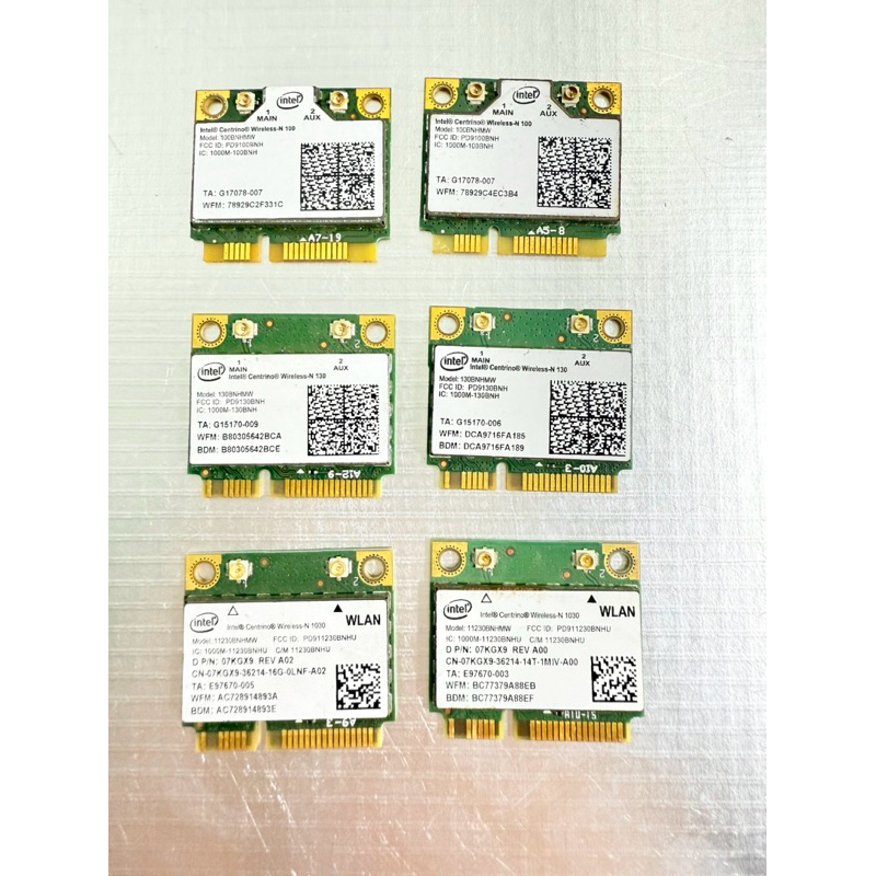 การ์ด Wifi Intel Centrino N 1030 130 100 135, 11230BNHMW 130BMHMW 100BNHMW 135BNHMW