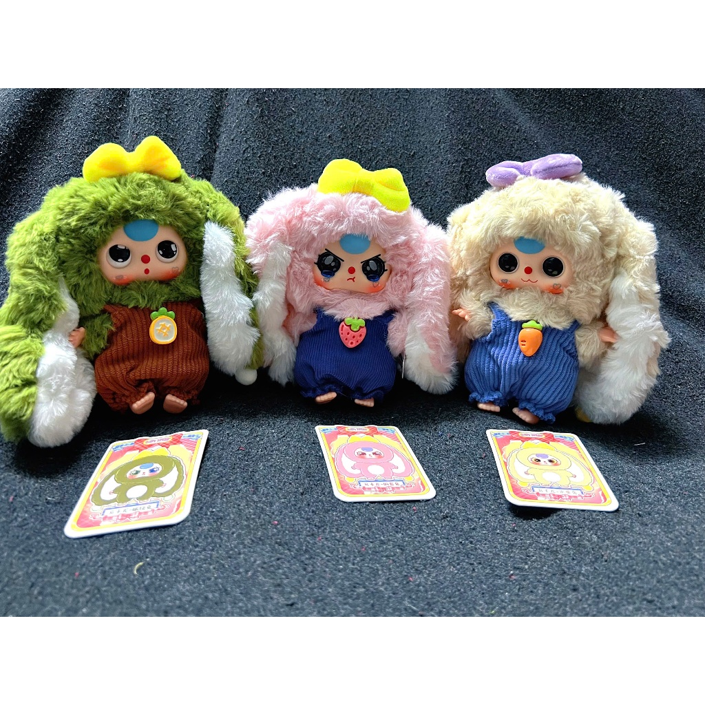 Blindbox Baby Three Rabbit Macaron V2, Super Product Folding Ear Rabbit "Bunny Come Back" HOT Baby T