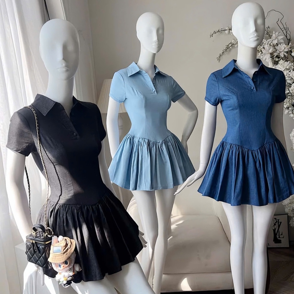 กระโปรงยีนส์ BIGSIZE น่ารักปกปิดและทรงกระสอบ - U XINH STORE -D191- (ยีนส์คลุมก้น)