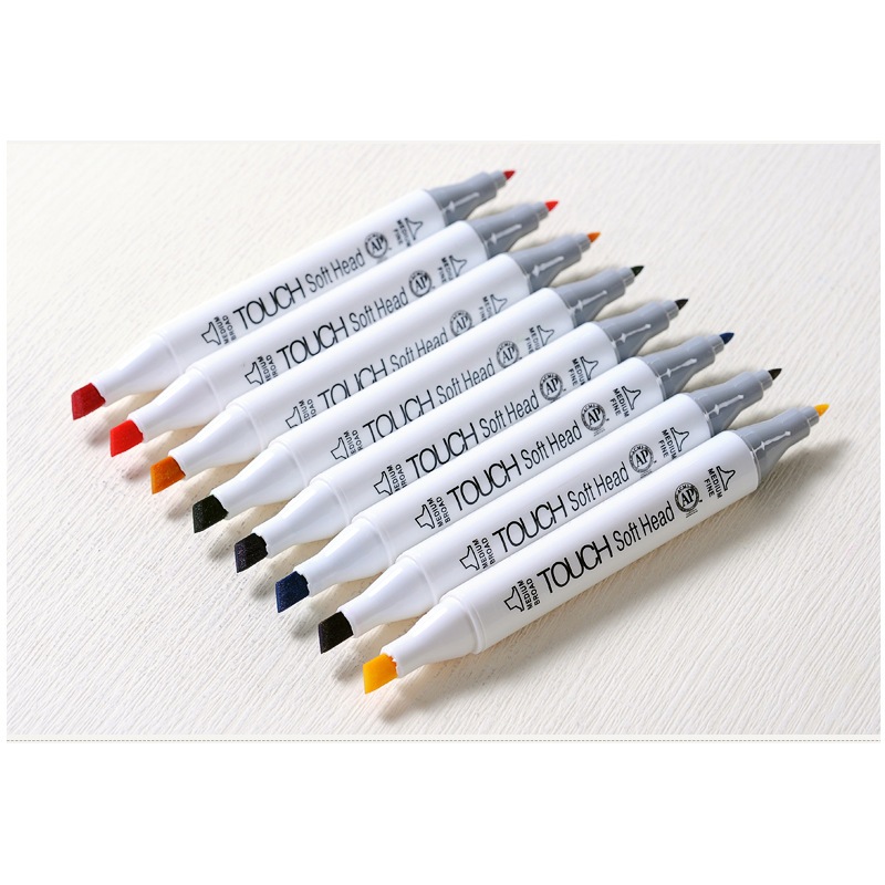 120 สีสักหลาด MARKER SUPERIOR TOUCH SOFT HEAD MS-888 odd โทนสีเขียวสําหรับวาดภาพการ์ตูน มังงะ สถาปัต