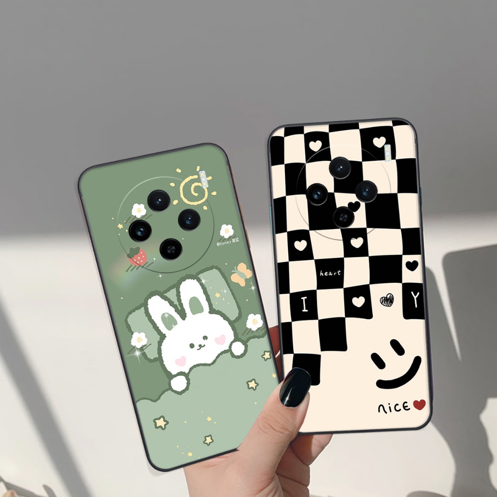 เคสสําหรับ Vivo X100 5G / X100 PRO 5G พิมพ์ลาย Brown - Pink Bear, Be@rick Bear, CUTEสุดๆ, CUTE