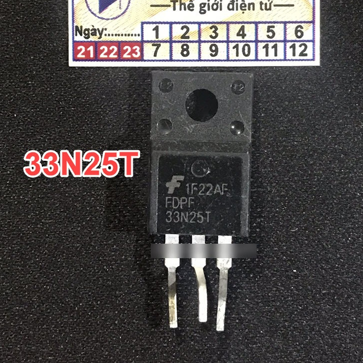 กระเป๋า 4 FDPF33N25T 33N25T ส่วนประกอบ 33N25 250V 33A TO-220 ถอดชิ้นส่วน-AG17