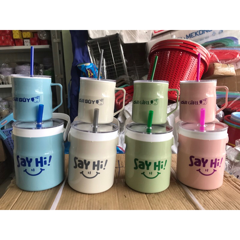 Combo of Sayhi หม้อนมและถ้วยแช่เย็นขนาด 700 มล