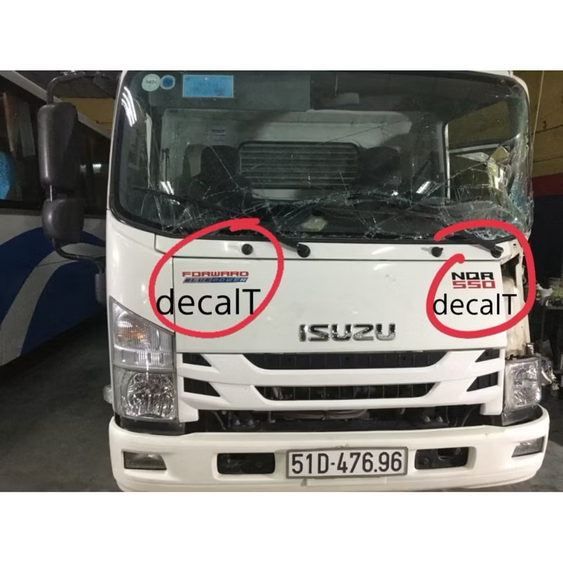 สติ๊กเกอร์ติดรถบรรทุกอีซูซุ แสตมป์รถบรรทุก Isuzu NQR 550, QKR 270,NMR 310,440,650,91PS,150PS,130PS,2