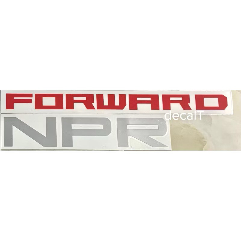 สติ๊กเกอร์ Forward NPR สําหรับรถบรรทุก Isuzu ส่งต่อสติ๊กเกอร์รถบรรทุก NPR Isuzu