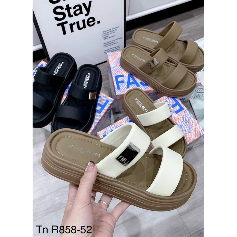 รองเท้าแตะ 2 รุ่น mju (รหัส R858-52) Size: 35->39 fullbox