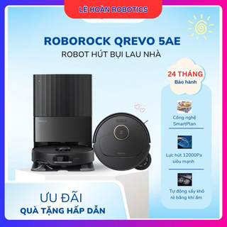 Roborock Q Revo 5AE robot hút bụi lau nhà siêu hiện đại| Lực hút 12.000Pa | Công nghệ FlexiArm | BH 24 Tháng
