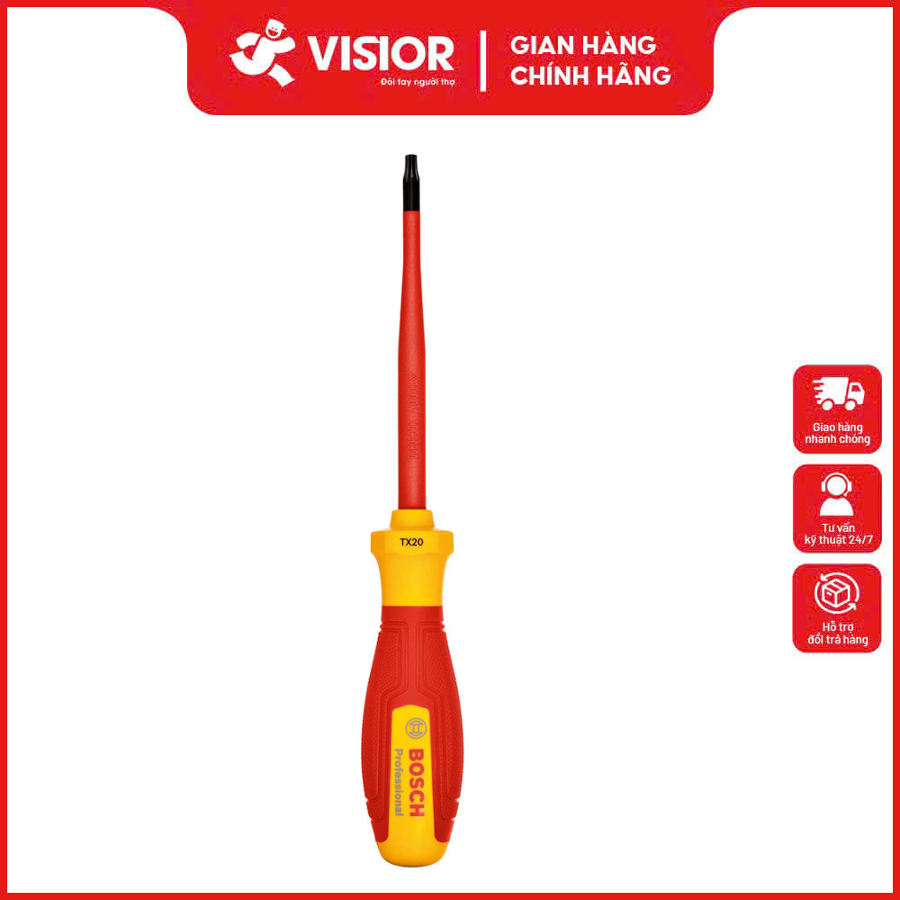 VDE INSULATION SCREWDRIVER TX20 BOSCH 1600A02NC7 ของแท้