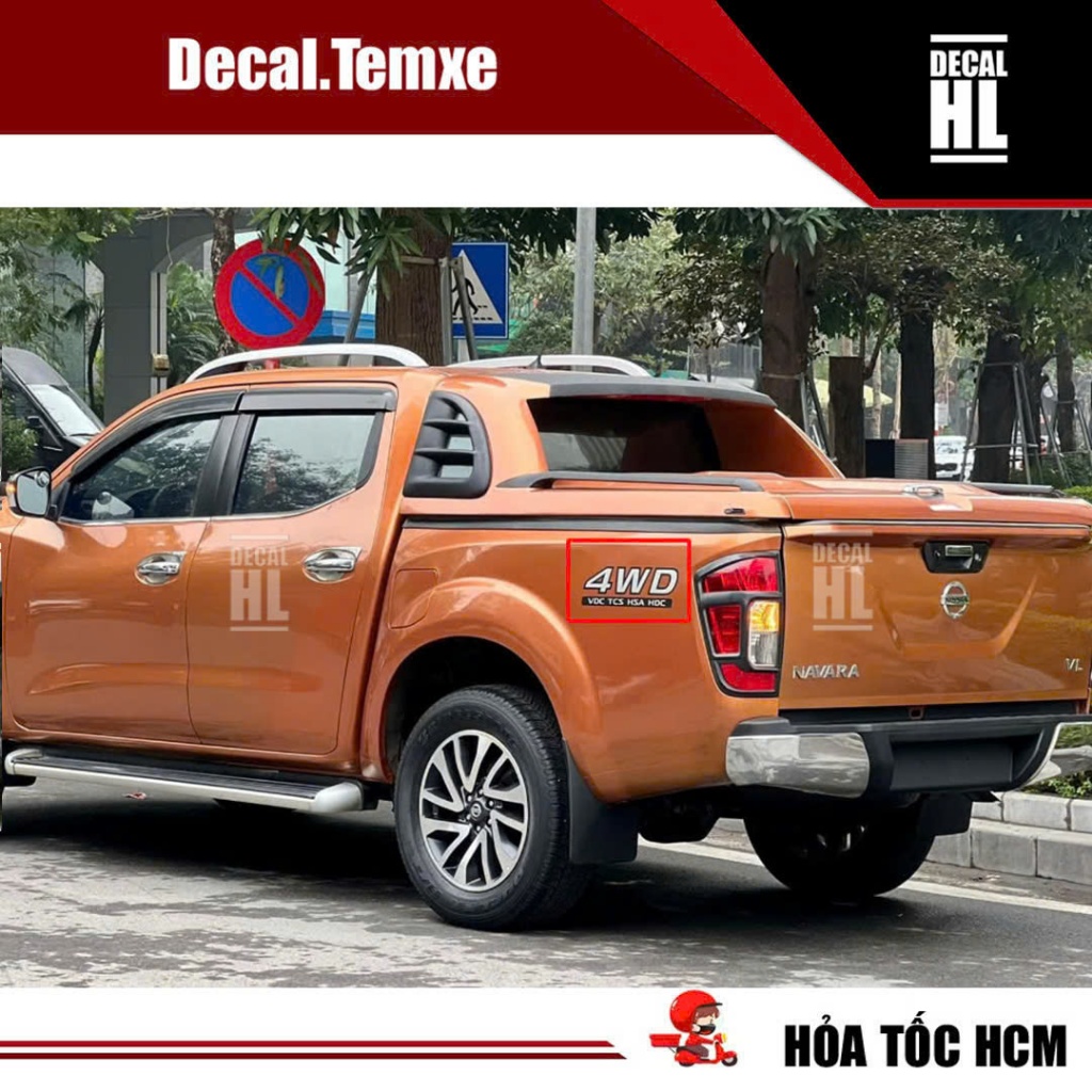 สติ๊กเกอร์ 4WD สําหรับ Nissan Navara. สติ๊กเกอร์ 4wd สําหรับรถยนต์นาวาร่า