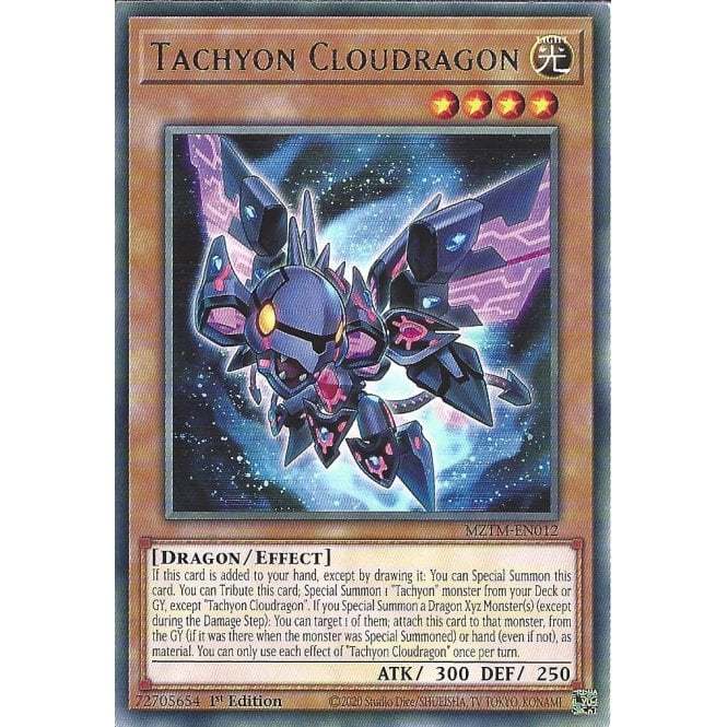 [KW2 Yugioh] [EN-UK] Tachyon Cloudragon Card - MZTM-EN012 - Rare 1st Edition