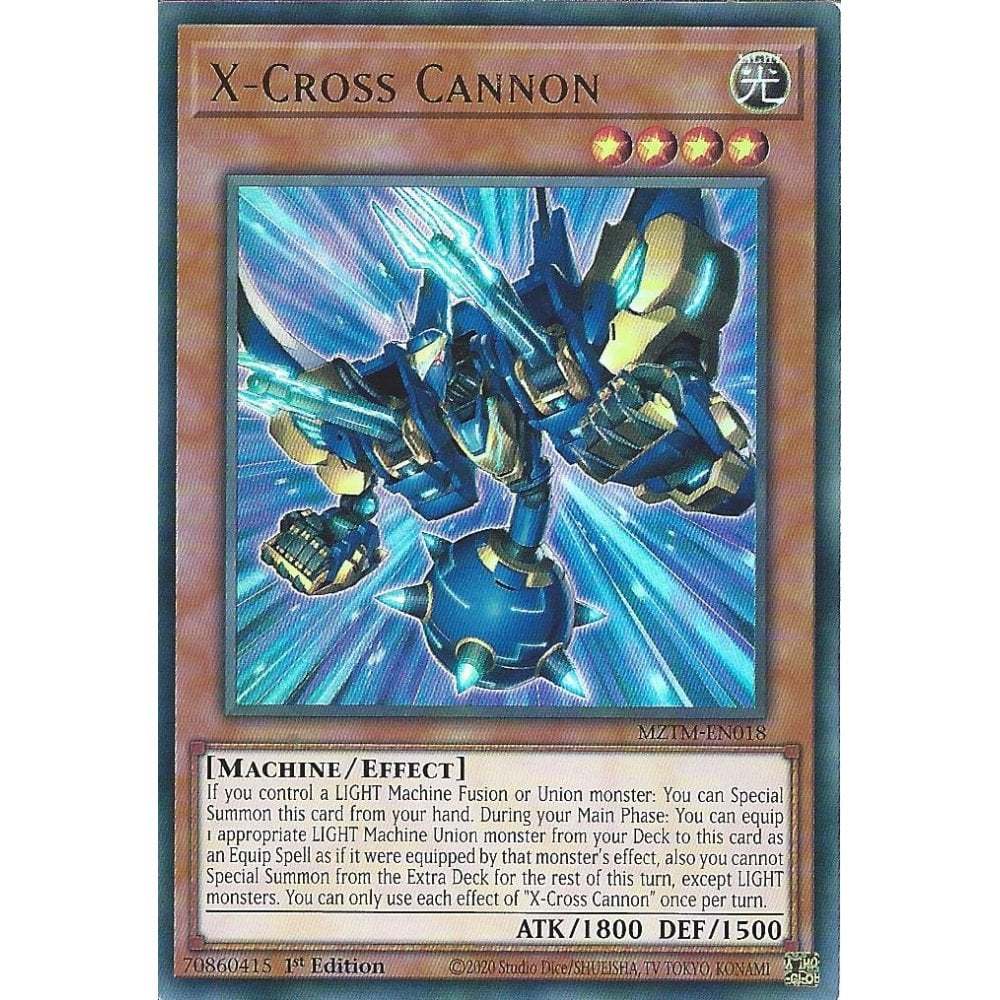 [KW2 Yugioh] [EN-UK] [Nice Art] การ์ด MZTM-EN018 X-Cross Cannon : การ์ดหายากมาก : 1st Edition