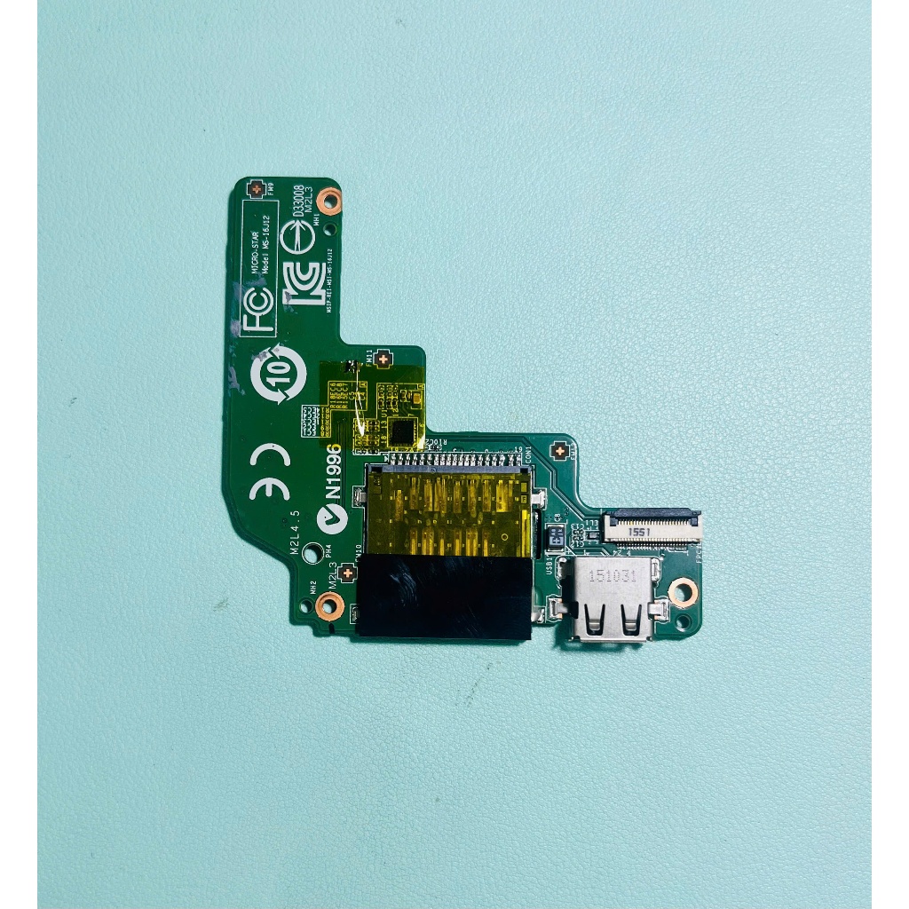 บอร์ดปุ่มไฟ, พอร์ต USB สําหรับแล็ปท็อป MSI GP62 GE62 GE62-2QF GE62-6QF GE72 MS-16J12