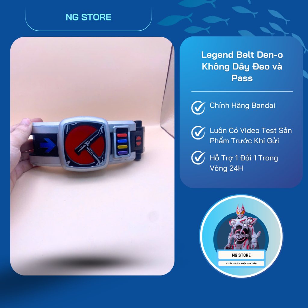 Legend Belt Den-o 2ND Bandai No Pass and Strap