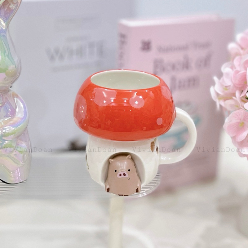 [ของแท้] STARBUCKS THAILAND MUSHROOM CERAMIC MUG